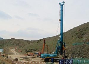 山河智能兰新高铁新疆乌拉泊部队中桥段工地